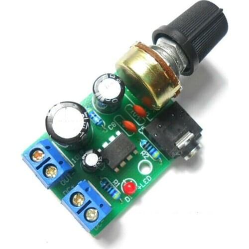 LM386 Audio Amplifier Board Mono 3.5mm DC 3-12V 10W Volume Control -UK