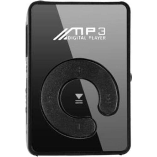 Portable Music MP3 Player LCD Screen Black Support up 32GB Micro SD Card Clip Built-in Rechargeable Battery Mini USB For Sport
