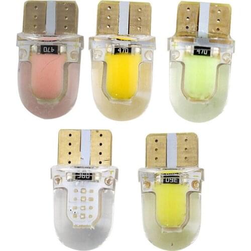 Manufacturer Direct Selling New Silicone Shell Decoding T10 Car Wide Lamp W5w Lamp License Plate Lamp Cob Instrument Lamp