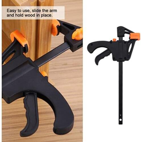 Spreader Work Bar Clamp F Clamp Gadget Tool DIY Hand Speed Squeeze Quick Ratchet Release Clip Kit Wood Working