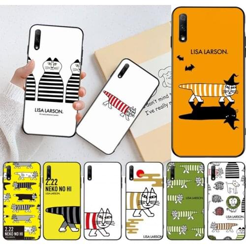 CUTEWANAN Lisa Larson Luxury Phone Case for Huawei Honor 30 20 10 9 8 8x 8c v30 Lite view pro