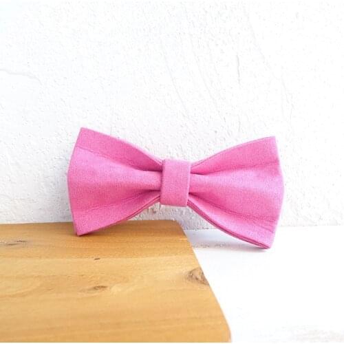 Pink Velvet Dog Bowtie Pets Collar Accessory Puppy Cat Pet Supplies Grooming Tools Dogs Dismountable Ornamental Bow Ties