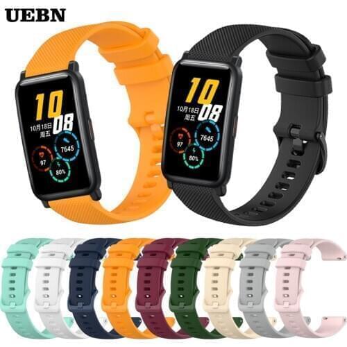 UEBN Sport Silicone strap for Huawei Honor Watch ES Bracelet for Honor ES Replaceable Watchbands Correa ремешок