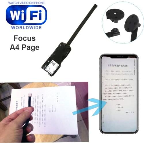 WiFi IP Camera With Long Flexible Lens Build-in Battery And Focus A4 Page Can Read Beautifully