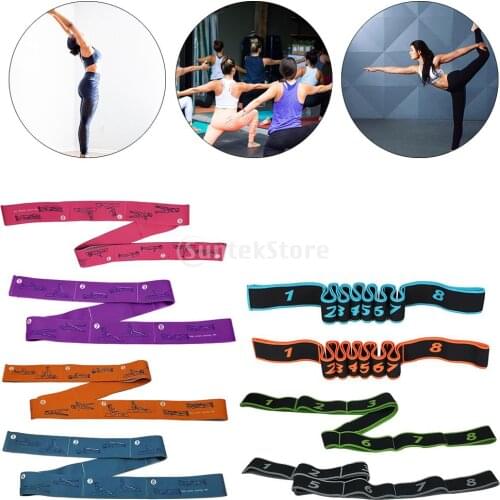 Yoga Pull Strap Belt Polyester Latex Elastic Latin Dance Stretching Band Loop Yoga Pilates GYM Fitness Exlates, Dancing Training
