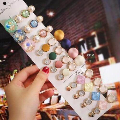 New Candy-Colored Acetate Pearl Geometric Hair Clips For Girls Women Sweet Barrettes One Word Clip Headband Hair Accessories