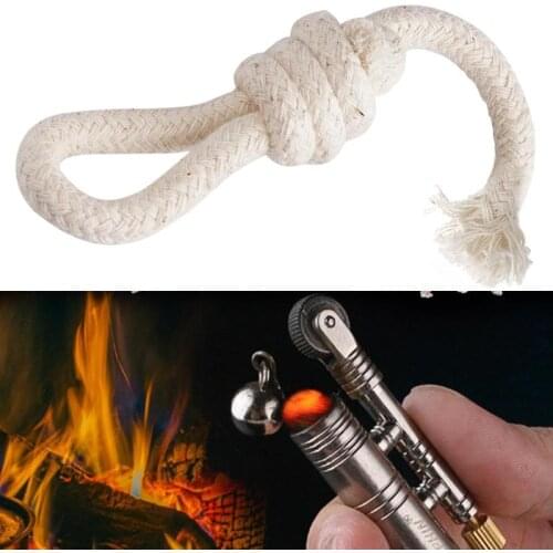 8*40cm Lighter Cotton Core Oil Wick Kerosene Stones Lighter Fire Starter Bulk accessories Outdoor EDC Survival Camping Supplies
