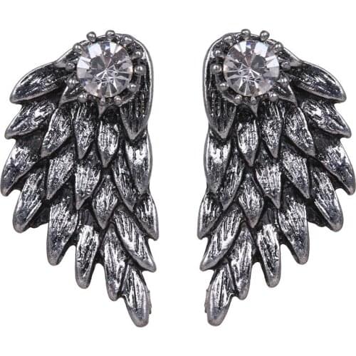 Bettyue Fashion Design Wings Simple Cubic Zircon Stud Earring for Women New Lady Stud Earrings Party Wedding