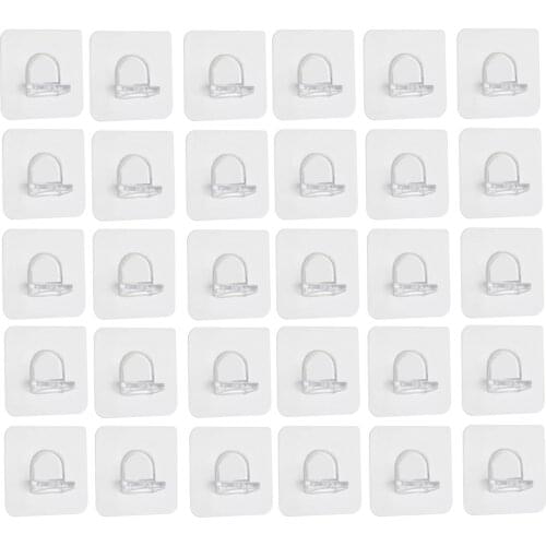 10/30 Pcs ABS Shelf Holder Support Clips Self Adhesive Pegs Closet Cabinet Shelf Bracket Punch-free Layered Partition Bracket