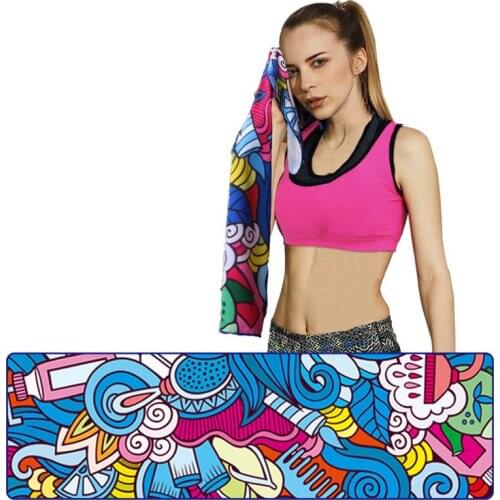 2021 Sport Cooling Towel Microfiber Instant Cool Ice Face Towels For Gym Swimming Yoga Running 30x100cm Quick-dry Sweat Towels