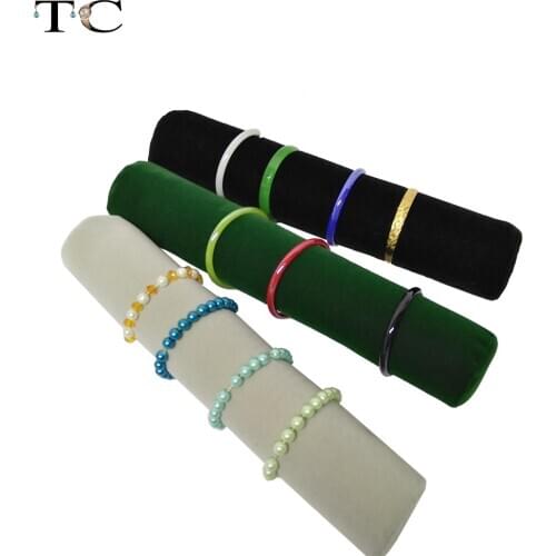 5 Color 32cm Jewelry Roll Bag Jewelry Organizer Bracelets Display Watch Holder Jewellery Storage Tube Wholesale