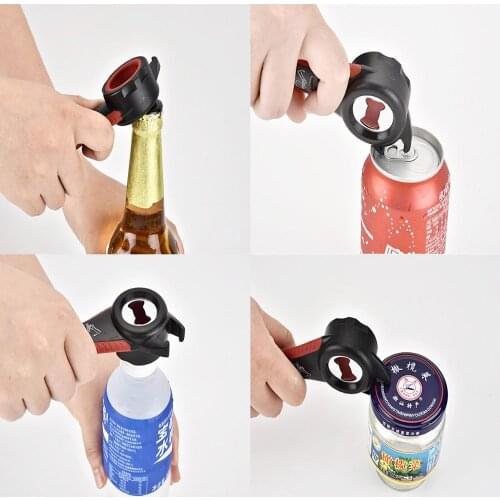 5 in 1 Hot Multifuctional All In One Opener Bottle Opener Jar Can Kitchen Manual Tool Gadget Multifunction New