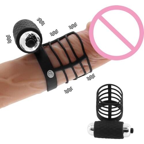 Penis Sleeve Vibrators Sex Toys For Men Erection Delay Ejaculation Penis Extender Enlarger Penis Vibrator Ring Cock Enlargement