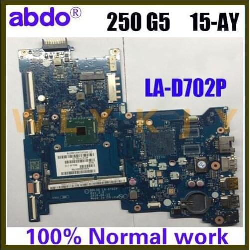 For CPU N3710 DDR3 BDL50 LA-D702P Motherboard HP 250 G5 15-AY 854943-001 854943-601 Notebook Motherboard 100% Test Work