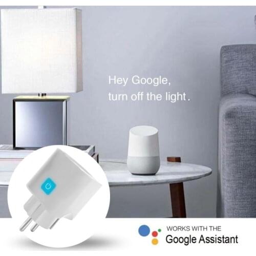 Eweilian EU Standard 10A 2200W Smart Socket Wifi Mobile Phone Timer Switch Remote Control Support Ios Android Smart Home Alexa