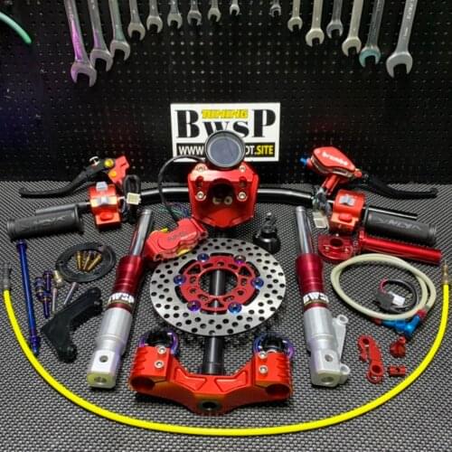 Handlebar Kit For Scooter DIO JOG BWS Set With Brake Disk Shock Absorbers Racing Tuning Parts BWSP Perfomance Assembly
