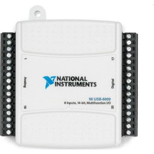 4pcs NI USB-6009 779026-01 Multifunction DAQ data acquisition card, 14-bit, 48 kS / s, 8 analog inputs, 2 analog outputs