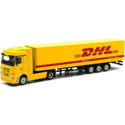 1/87 Diecast Alloy Truck Model Container MSC Mediterranean Sea Shipping Transport Vehicle Toys Gifts Collection Display Souvenir