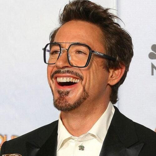 Male Mens Iron Tony Stark Transparent Blue Light Clear Acetate Glasses Women Computer Eyewear Frames Retro Blocking Glasses Men