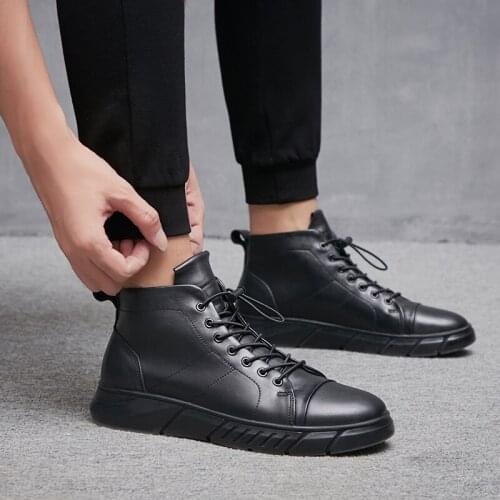 Winter Men Boots Plush Super Warm Snow Boots for Men Sneakers Men Ankle Boots lace up Outdoor Shoes men Botas Hombre big size 48