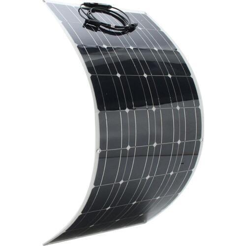 Solar Panel Kit 18v 100w Semi-flexible Monocrystalline Solar Cell Battery