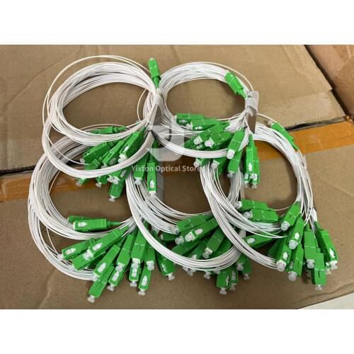10pcs/lot 0.9mm Steel Tube Fiber Optic PLC Splitter 1x16 SC/APC Mini Blockless FTTH SM 1*16 SC APC Connector PLC Splitter