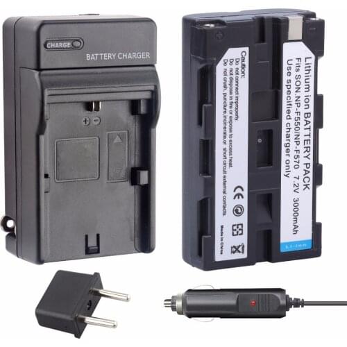 PROBTY 1PCS NP-F550 F550 F570 Battery + charger For Sony DCR-TRV620K DCR-VX2000 DCR-VX2100 DCR-VX2100 MVC-FD75 MVC-FD81 MVC-FD83