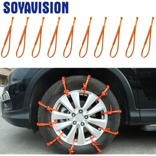 10/20pcs Tire Anti-Skid Snow Chains Car SUV Winter Safe Driving Anti-Slip Belt For Ice Snow Sand Mud Road Non-slipping Tire