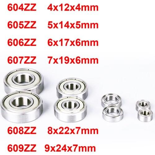2PCS 4PCS 604ZZ 605ZZ 606ZZ 607ZZ 608ZZ 609ZZ 440 Stainless Steel Ball Bearing