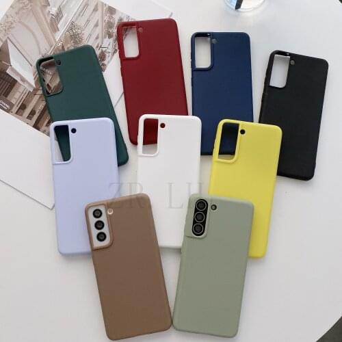 Candy color silicone phone case for samsung galaxy S21 S20Pplus S20FE galaxy A22 A32 A42 A52 A72 A51 A71 matte soft tpu caser