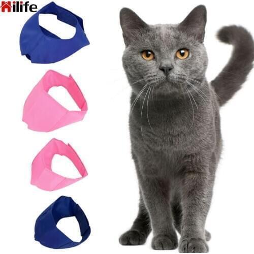 Cat protective Cover Muzzle Anti Bite Pet Eye Mask Beauty Grooming Blindfold Patch Cat Bath Cosmetic Cat Supplies