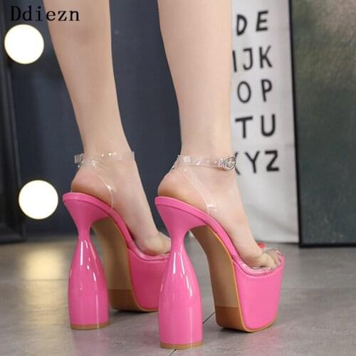Women Sandals 2021 Fashion High Heels Sexy Peep Toe Female Pumps Shoe Women Summer Shoes For Women Footwear Shoes High-Heeled