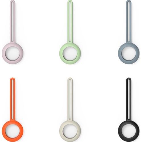 For Apple Airtags Liquid Silicone Protective Sleeve For Apple Locator Tracker Anti-lost Device Keychain Protective Sleeve Hot