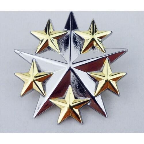 US NAVY GENERAL ADMIRAL OFFICER SIX STAR BADGE PIN US NAVY RANK INSIGNIA