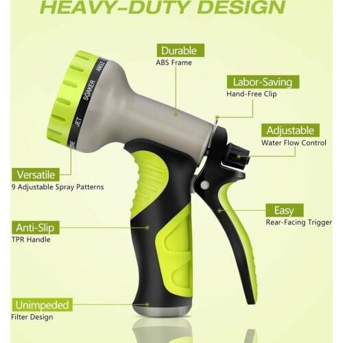 2021 High Pressure Watering Hose Nozzle Spray Gun Car Washing Machine Cleaner For Garden Spray Water Gun Sprinkler Foam Cleaning