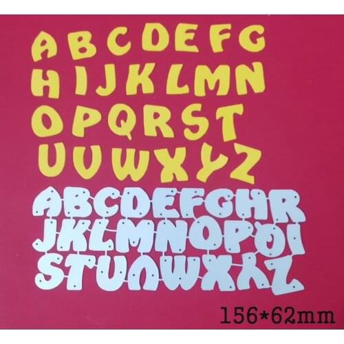 26pcs alphabet letters set Metal Cutting Dies 2021 New craft Scrapbooking Dies cuts stencil emboss paper card making template
