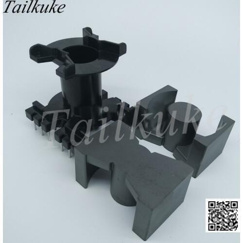 5sets/lot PQ5050 Ferrite Core Supporting Vertical Skeleton 6 + 6 Transformer Magnetic Core Coil Inductance High Frequency