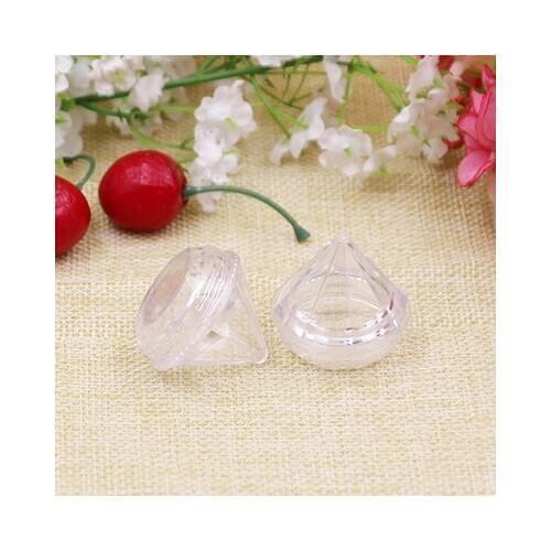 50/100Pcs 5g Travel Portable Mini Cosmetic Empty Bottle Diamond Shape Eyeshadow Makeup Cream Container Refillable Bottles