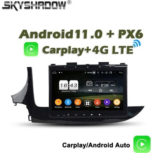 720P Wireless Carplay PX6 9" Android 10 4GB +64G Car DVD Player AHD GPS RDS Auto Radio wifi Bluetooth For Opel MOKKA 2016 2017