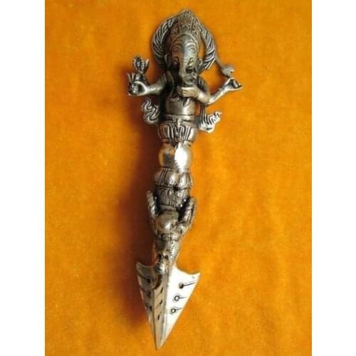 9"/Old sword weapon Buddhism Taoism China copper the ancient amulet tool