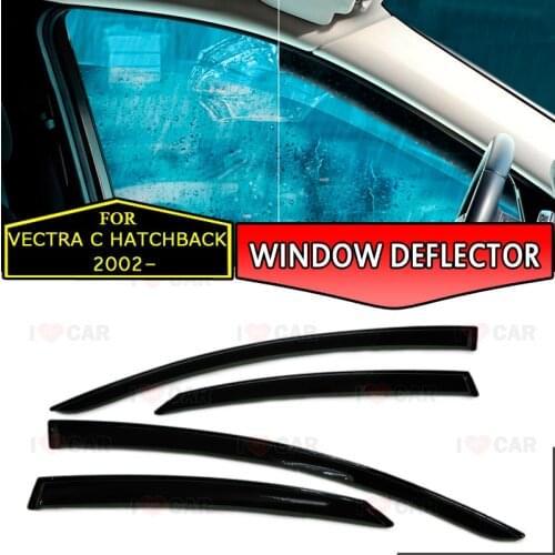 Window deflectors for Opel Vectra C 2002-2008 Hatchback car window deflector wind guard vent sun rain visor cover car styling