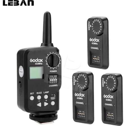 Godox FT-16S Wireless Power Control Flash Trigger + 2x Receivers for Godox V860 V850