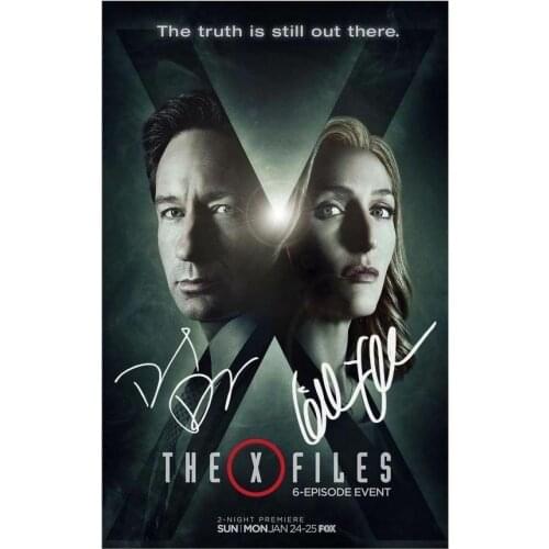 THE X-FILES SIGNED Art Film Print Silk Poster Home Wall Decor 24x36inch
