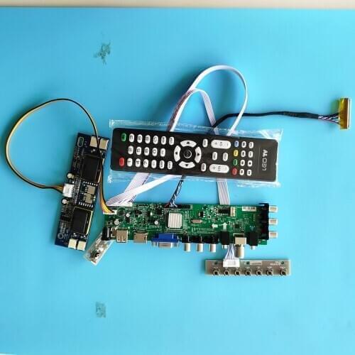 Kit for LTM170E5-L06 4 CCFL HDMI VGA Controller USB DVB-T2 DVB-T 30pin board AV TV 1280X1024 Digital LCD Panel 17" remote