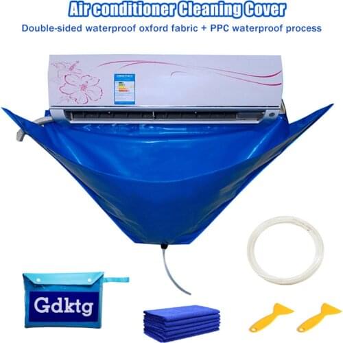 6pcs Air Conditioner Cleaning Cover Water Pipe Waterproof Dust Protection Cleaner Suitable for Air Conditioners Below 1.5P Set