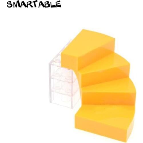 Smartable Left Staircase 6x6x4 Building Block MOC Parts Toys For Kids Compatible 28466 4pcs/Set