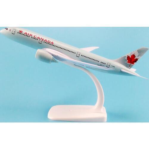 20cm Metal Airplane Model Air Canada Airlines B787 Boeing 787 Airways Simulation Plane Model W Stand Aircraft Gift
