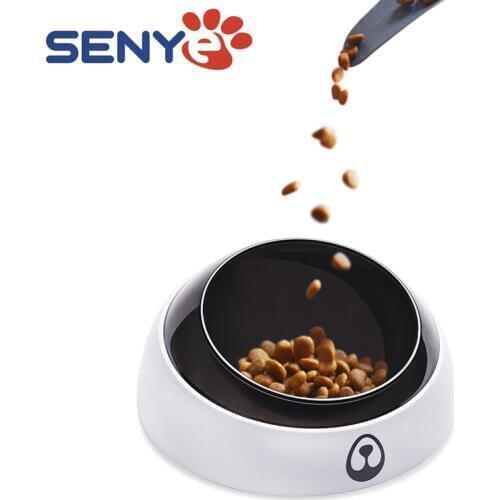 New Hot Sale Plastic Pet Water Food Bowl Double Anti-Slip Anti-Leakage Food Design Dog Cat Food Utensils