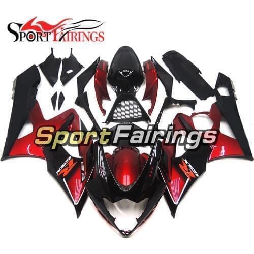 ABS Plastic Motorcycle Fairings For Suzuki GSXR1000 GSXR-1000 K5 05 06 Year 2005 2006 Fairing Kit Bodywork Dark Red Fittings