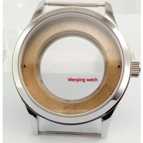 P801, 42mm Sapphire glass Watch Case Fit ETA 2836,Miyota 8215 821A Movement